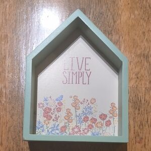 Kohl's Pastel Blue Floral Wall Accent